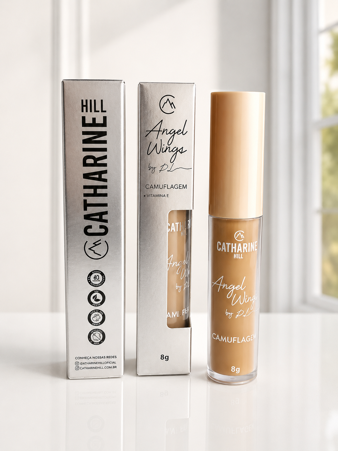 Corretivo Camuflagem Alta Cobertura Angel Wings 8g
