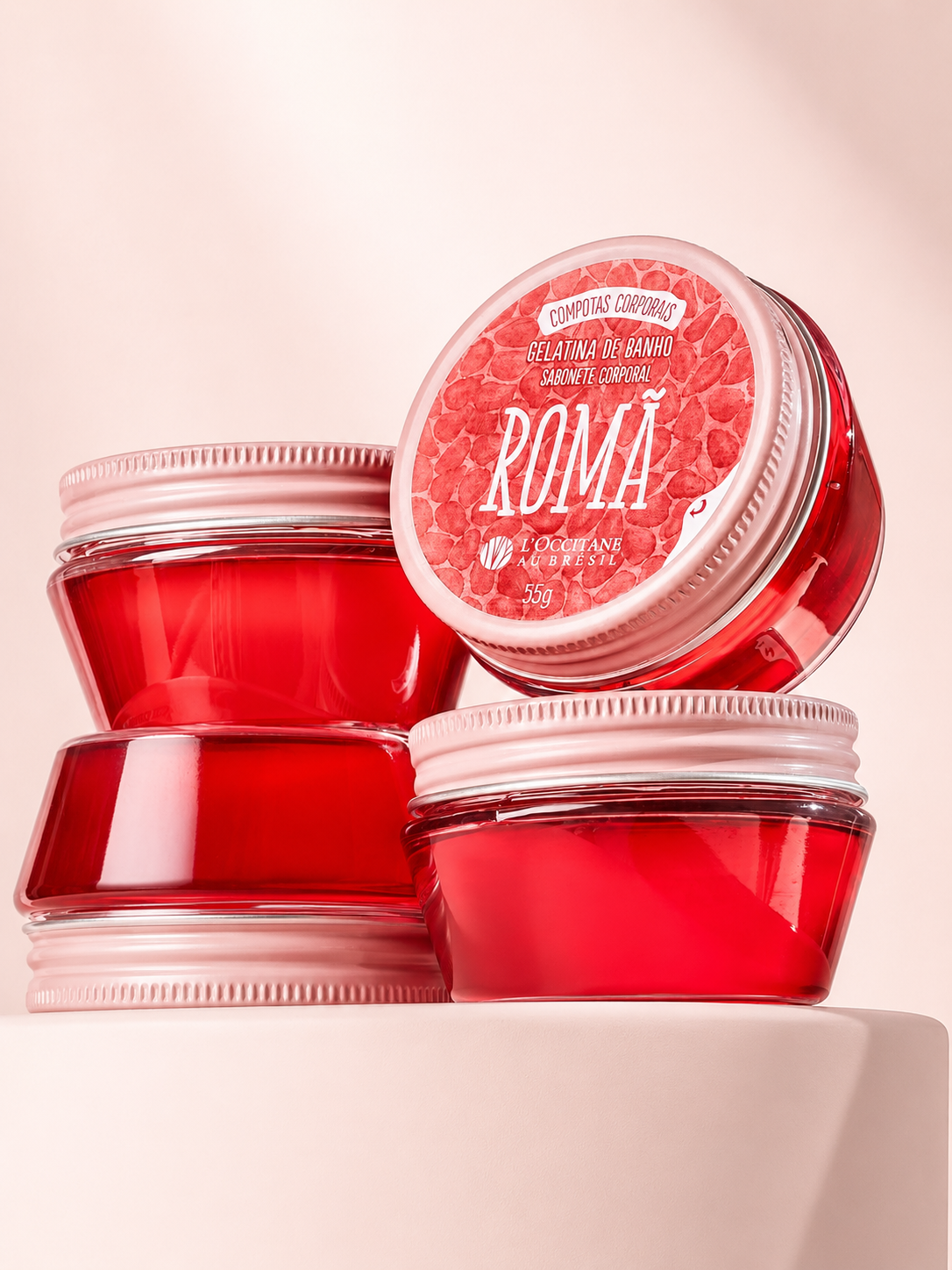 Gelatina de Banho Sabonete Corporal Romã 55g