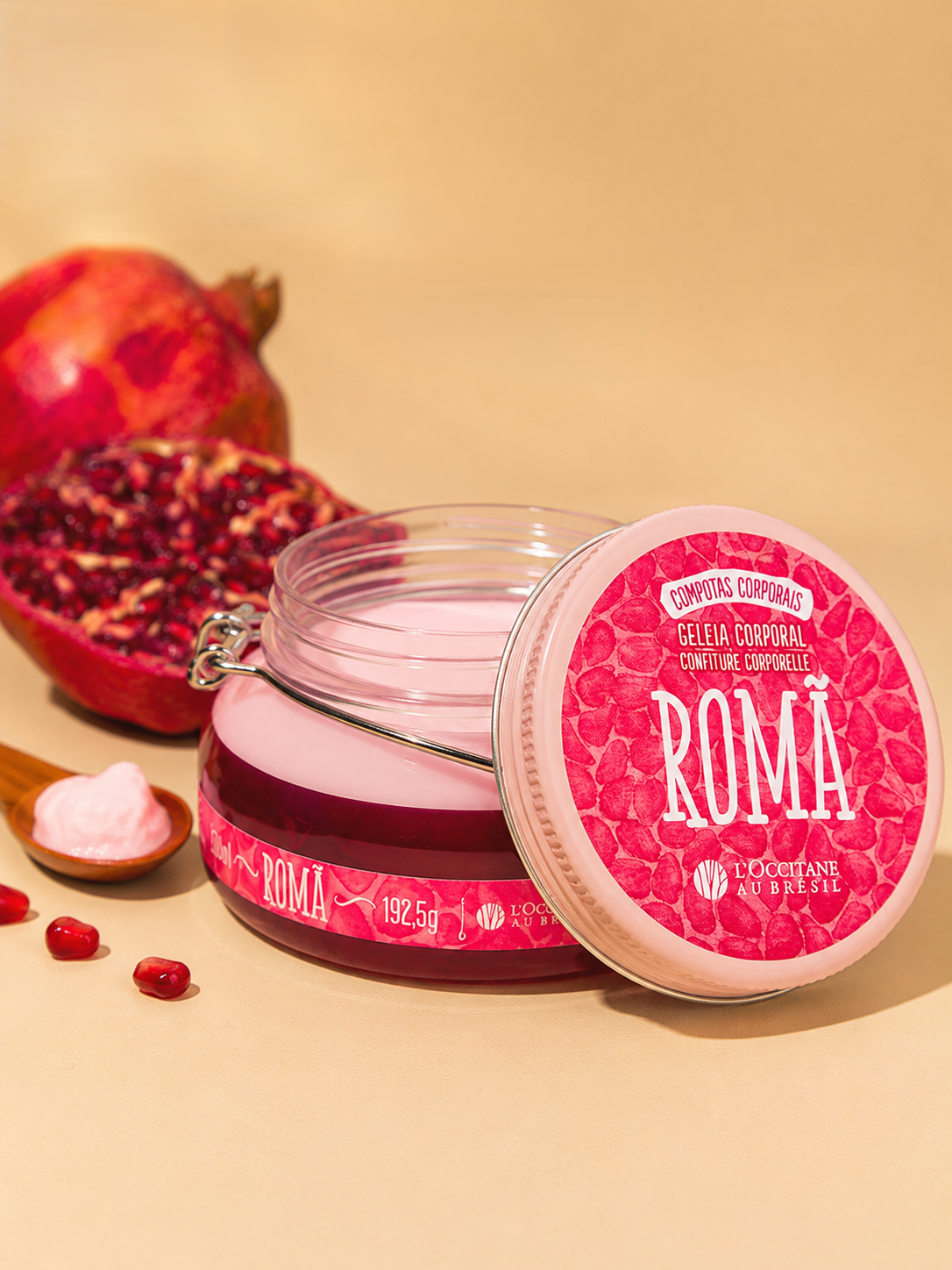 Geleia Hidratante Desodorante Corporal Romã 200ml