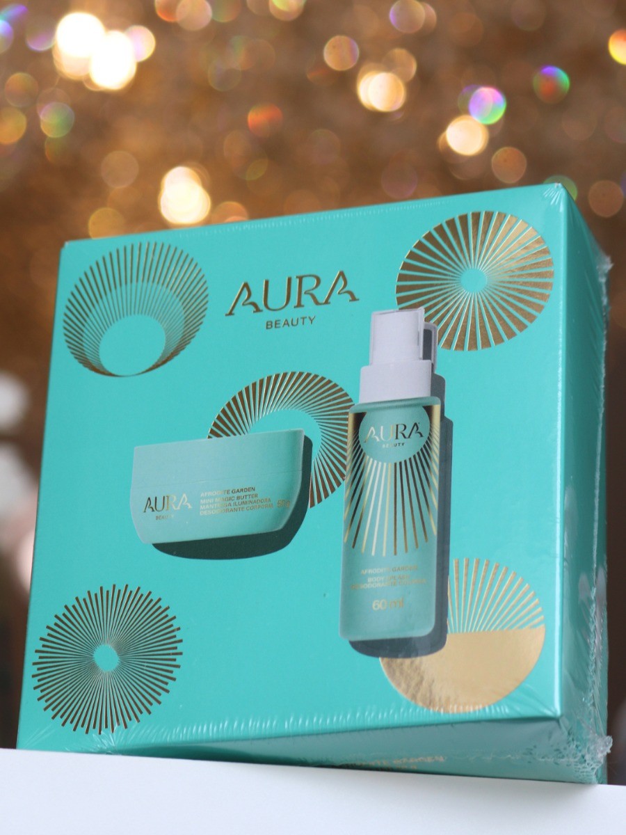Kit Miniatura Afrodite Garden AURA Beauty – Body Splash 60ml + Magic Butter 50g